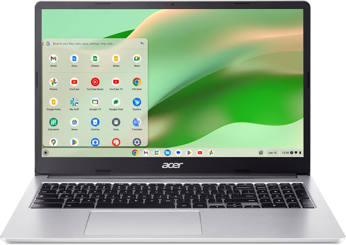 Acer Chromebook 315 Laptop, Celeron N4500, 15.6' Full HD IPS Display, 4GB LPDDR4X, 64GB eMMC, Wi-Fi 6, DTS Audio, USB Type-C, Chrome OS, CB315-4H-C8XU, Silver