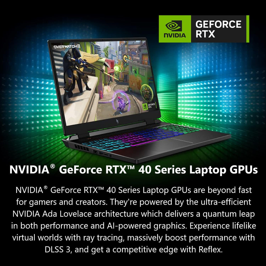 Acer Nitro 16 Gaming Laptop | AMD Ryzen 5 7640HS Hexa-Core CPU | NVIDIA GeForce RTX 4050 Laptop GPU | 16' WUXGA 165Hz IPS Display | 8GB DDR5 | 512GB Gen 4 SSD | WiFi 6E | RGB Backlit KB | AN16-41-R148