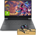 HP Victus RTX 5060 Gaming Laptop, 15.6' FHD 144Hz, AMD Ryzen AI 7 350, 32GB DDR5 RAM, 1TB SSD, RGB Backlit KB, RJ-45, Bundle with PCO Laptop Cooler, Black, Windows 11 Home