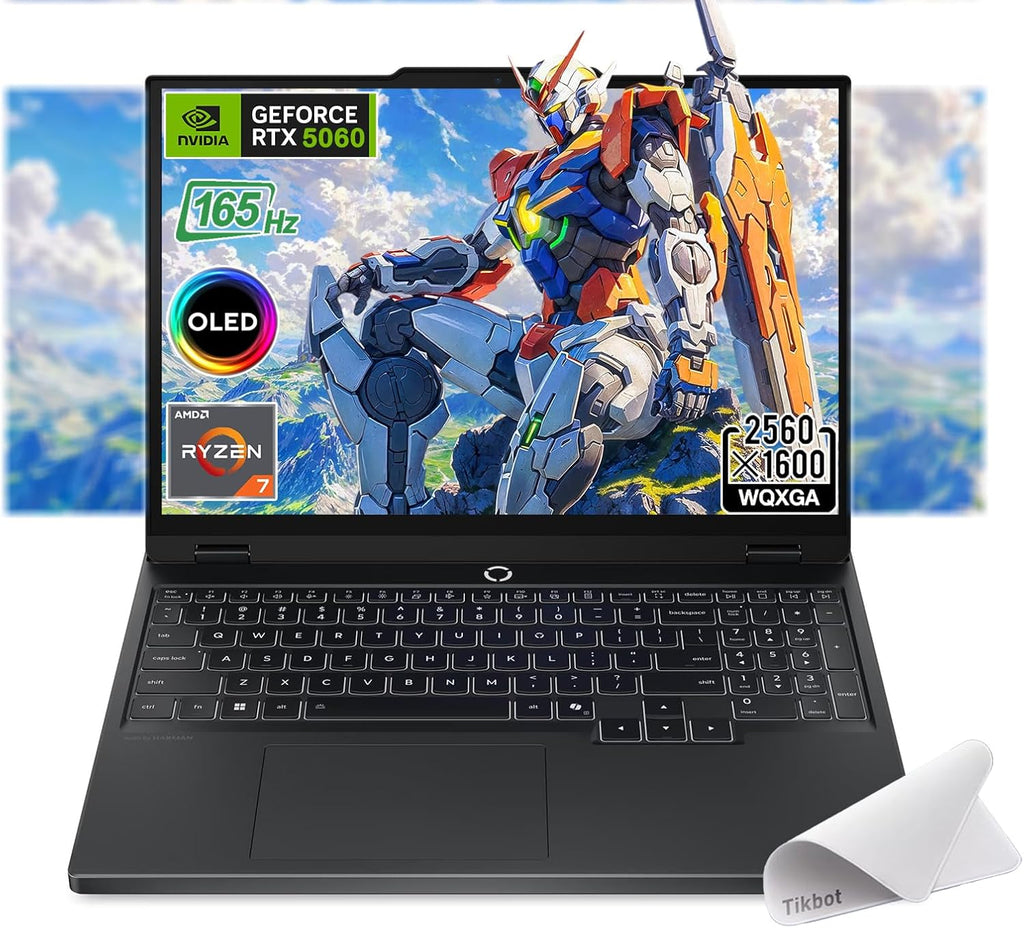 Lenovo Legion 5 Gaming Laptop, Ryzen 7 260, NVIDIA GeForce RTX 5060, 15.1' WQXGA (2560x1600) OLED Display, Backlit Keyboard, Wi-Fi 7, w/Mouse pad (32GB RAM | 2TB PCIe SSD)