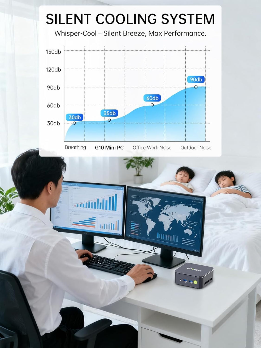 GMKtec G10 Mini PC Computer, Ryzen 5 3500U (Beats 4300U/N150/3300U), 16GB RAM 512GB SSD 2.5GbE NIC LAN Desktop Office Home Business HTPC, Triple 4K Display, WiFi, BT, USB-C, DP, Type-C PD, HDMI 2.1