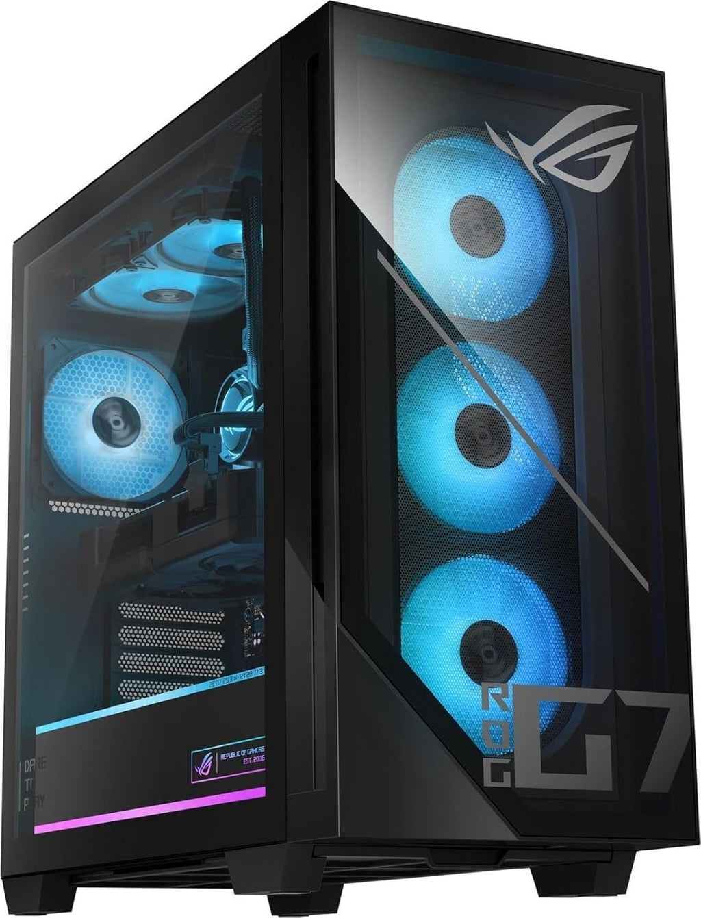 ASUS ROG Strix G700 Desktop 11TB Storage + SSD 128GB DDR5 RAM Win 11 Pro (Intel 15th gen Core Ultra 9 Processor Turbo Boost to 6.00GHz, NVIDIA GeForce 4060Ti RTX 8GB GDDR6) Gaming PC Computer G700TF