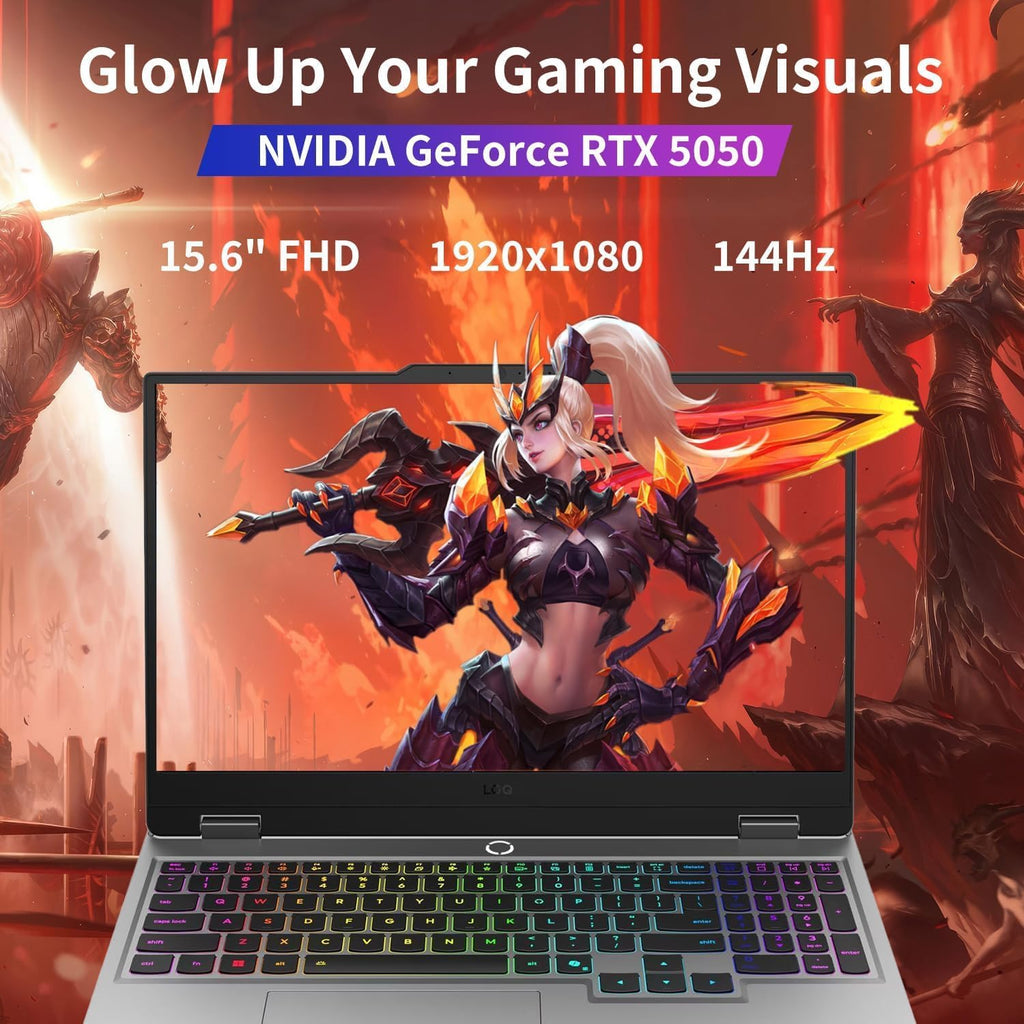 Lenovo LOQ 15 Gaming Laptop RTX 5050 -Intel Core i7-13650HX Beat AMD Ryzen 9 7940HS -15.6 FHD Display- 64GB RAM -4TB SSD -Backlit Keyboard -MUX Switch -2025 Portatil Gamer PC -Windows 11 -Webcam