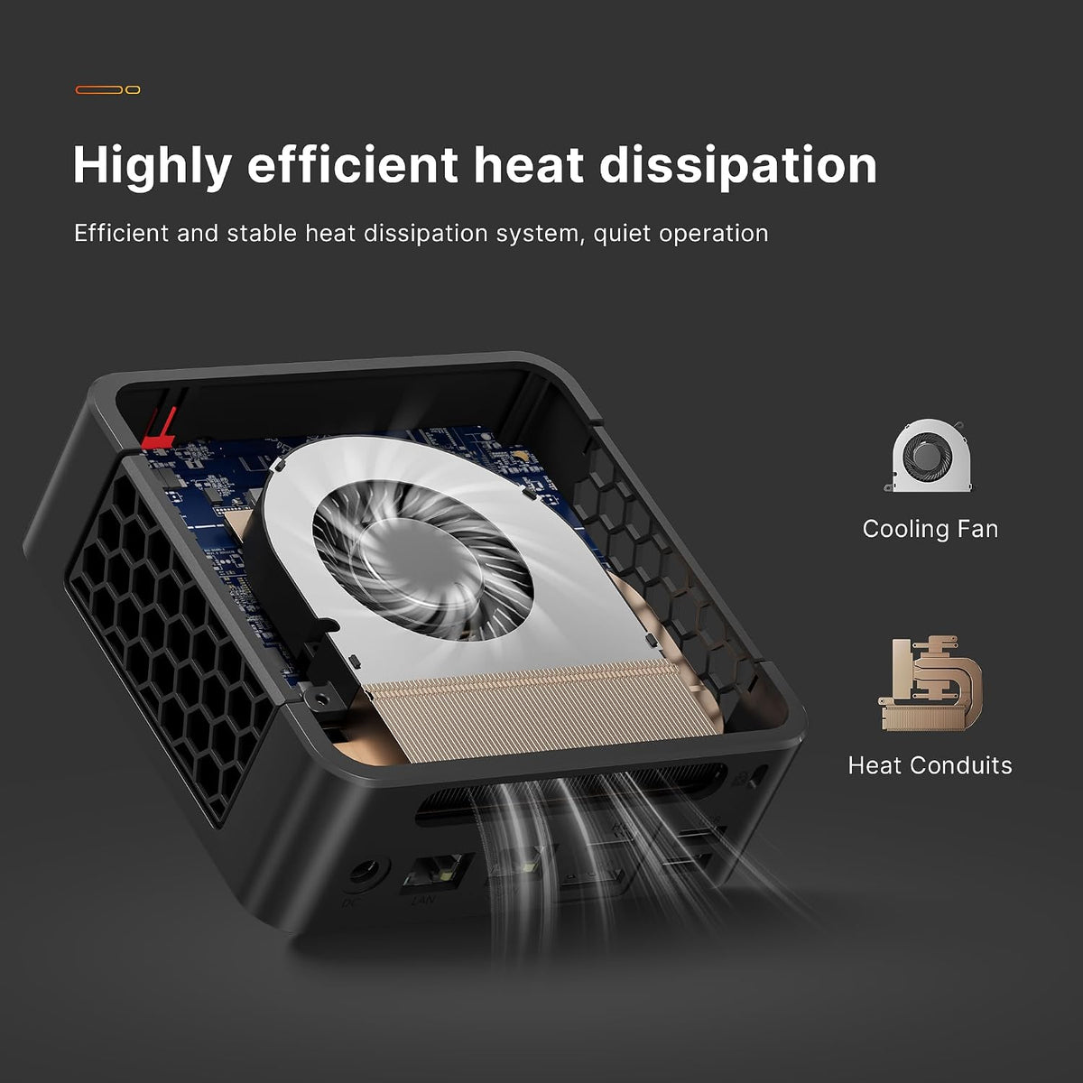BOSGAME P4 Mini PC Desktop Computers, Ryzen 7 5825U, 32GB DDR4, 1TB M.2 2280 NVMe SSD, 11 Pro, Dual LAN 2.5G, Wi-Fi 6E, BT5.2, 4K Triple Display HDMI+DP+Type-C