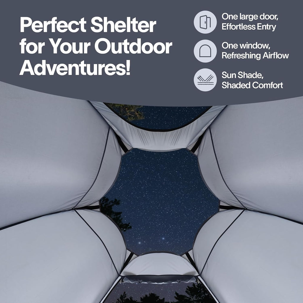 Alvantor® Pop Up Screen Tent House Room Instant Outdoor Camping Canopy Sun Shelter Gazebo for Patio, Backyard & Deck, Privacy Tent(2-10 People, 8'x8' 10'x10' 12'x12')