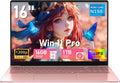 Gaming Laptop Computer, 16 Inch Lap Top 2026 Window 11 Pro 16GB RAM 1TB SSD, N150 (Up to 3.6GHz), Backlit Keyboard, FHD 1920 * 1200 Screen, Office 365, 6000mAh, WiFi 5 BT 4.2, UHD Graphics