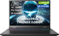 Thunderobot Zero 16 Pro Gaming Laptop, GeForce RTX 5070 Ti, Core Ultra 9 275HX, 16' QHD+ 360Hz Display, 32GB DDR5, 1TB SSD, Per-Key RGB, FHD IR Camera, Wi-Fi 6E, Win 11 Home