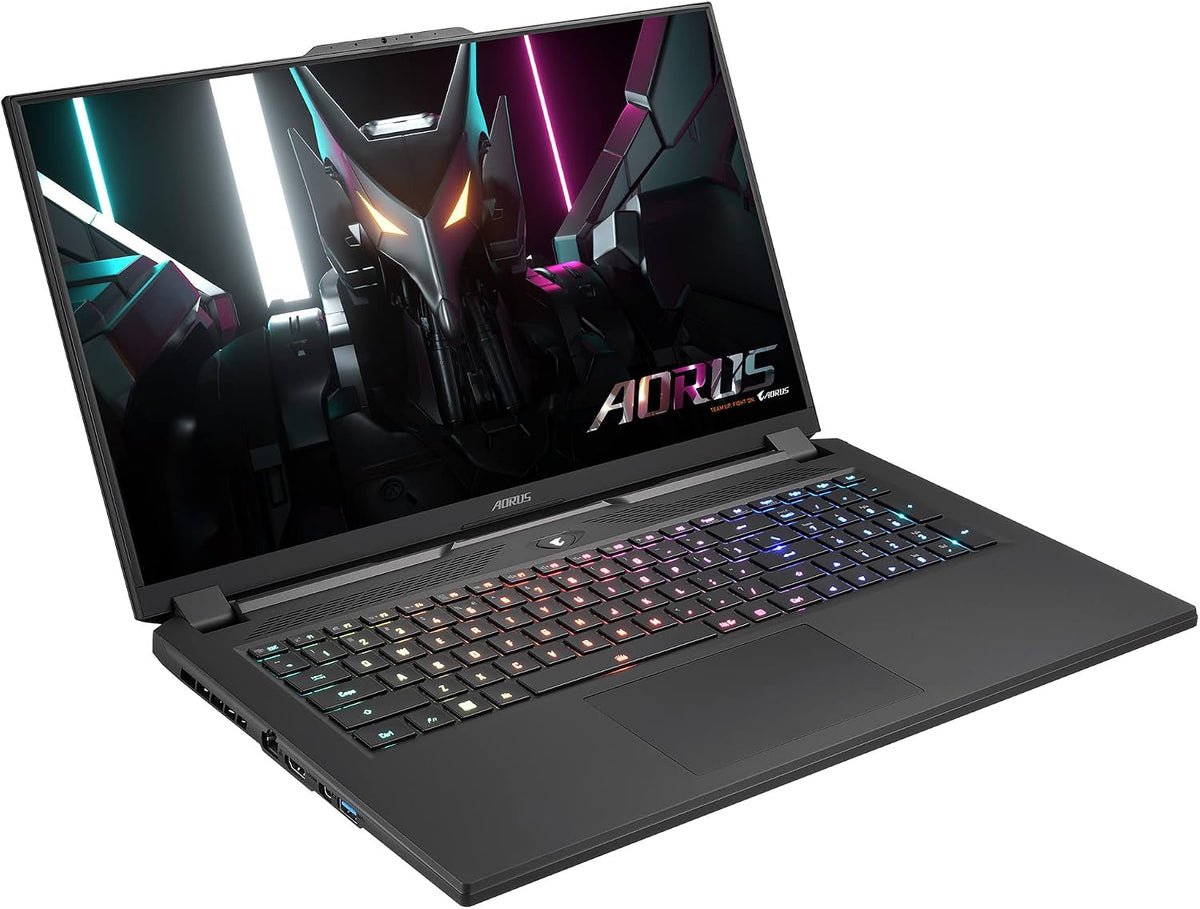 GIGABYTE AORUS 7: 17.3' FHD 1920x1080 360Hz, NVIDIA GeForce RTX 4060 Laptop GPU 8GB GDDR6, Intel Core i5-12500H, 16GB DDR4 RAM, 512GB SSD, Win11 Home (AORUS 7 9KF-E3US513SH), Black