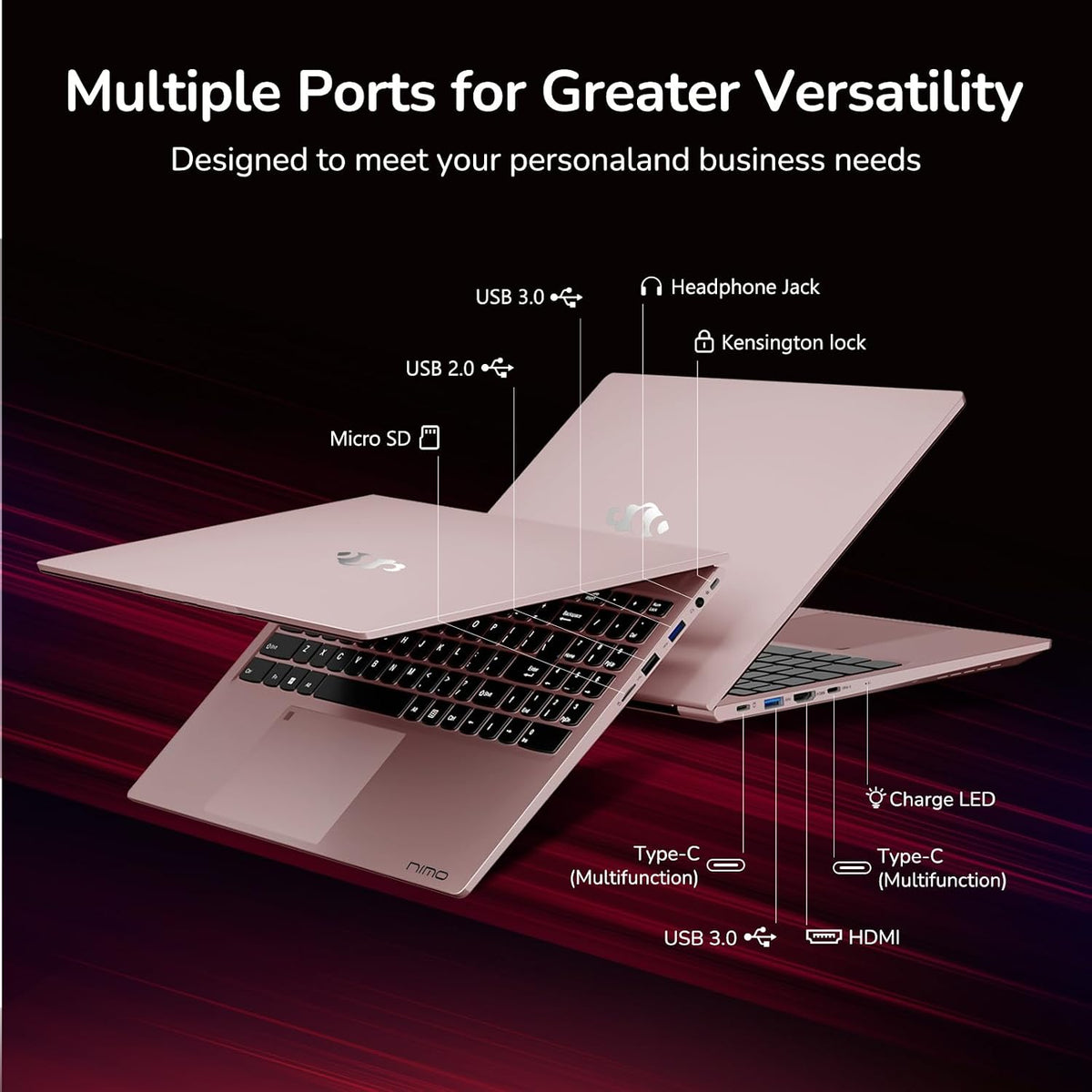 NIMO 15.6' IPS FHD-Gaming-Laptop, 8 Cores AMD Ryzen 7 6800H 16GB DDR5 RAM 512GB SSD (Beat i7-12700H, Up to 4.7GHz) AMD Radeon 680M GPU-Computer with 100W Type-C Backlit Keyboard, Fingerprint