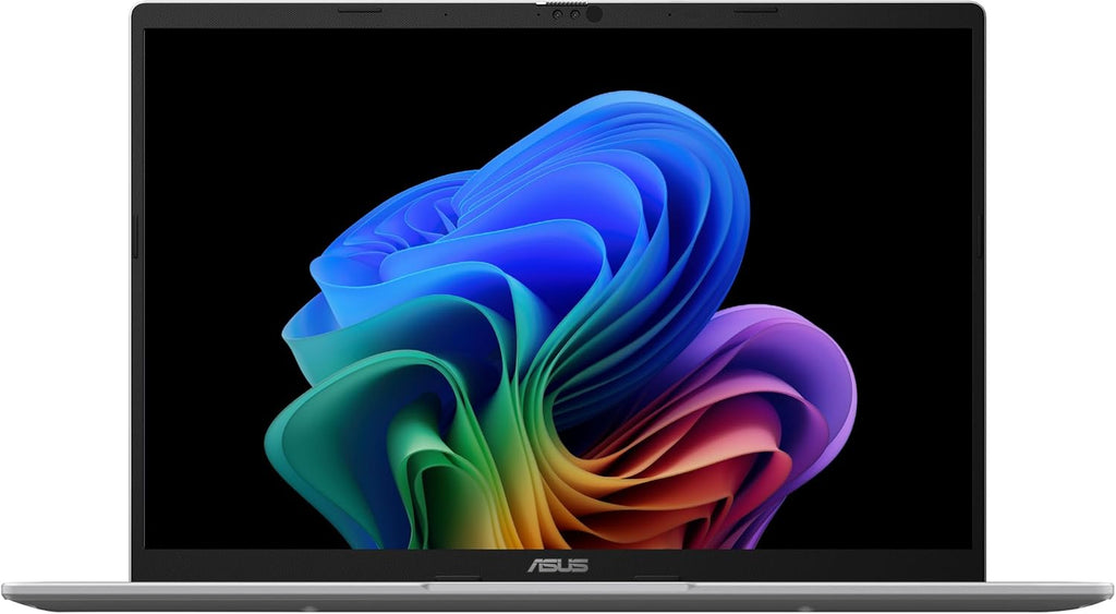 ASUS Vivobook 14 Laptop, 14' WUXGA 60Hz Display, Qualcomm Snapdragon X, Qualcomm Adreno GPU, 16GB RAM, 512GB SSD, Windows 11, Cool Silver, X1407QA-BS56
