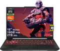 ASUS TUF Gaming A16 Laptop 16' WUXGA 144Hz AMD 6-core Ryzen 7 7445HS 16GB DDR5 2TB SSD GeForce RTX 4050 (Up to 194 AI Tops) RGB Backlit USB4 AI Noise Cancelation Wi-Fi6 Win11 ICP Hub
