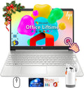 HP Flagship Touchscreen Laptop Computer - Win 11 Pro • Microsoft Office Lifetime • 15.6' Full HD Touchscreen • Intel i3 1215U • Wi-Fi 5 • Anti-Glare HD Display w/Laptop Bundle(16G RAM • 1TB SSD)