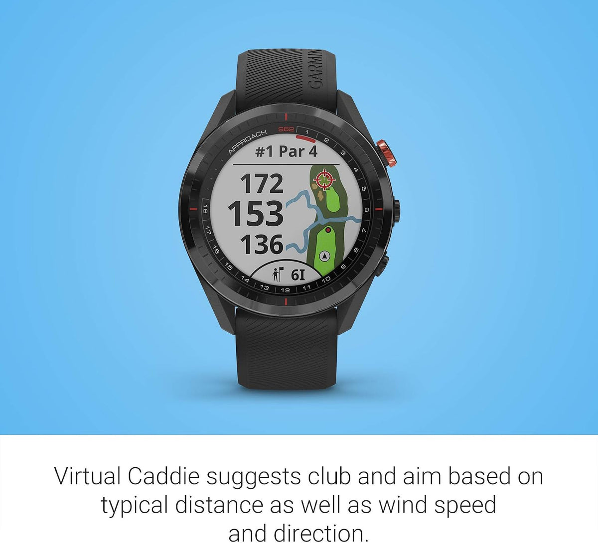 Garmin Approach S62, Premium Golf GPS Watch, Built-in Virtual Caddie