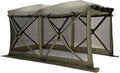 Gazelle Tents™ Tandem Gazebo, Easy Pop-Up Hub Screen Tent, Durable, TriTech Mesh, Waterproof, UV Resistant, 10-Person, Agave Green, 89' x 86' x 156', GG800AG