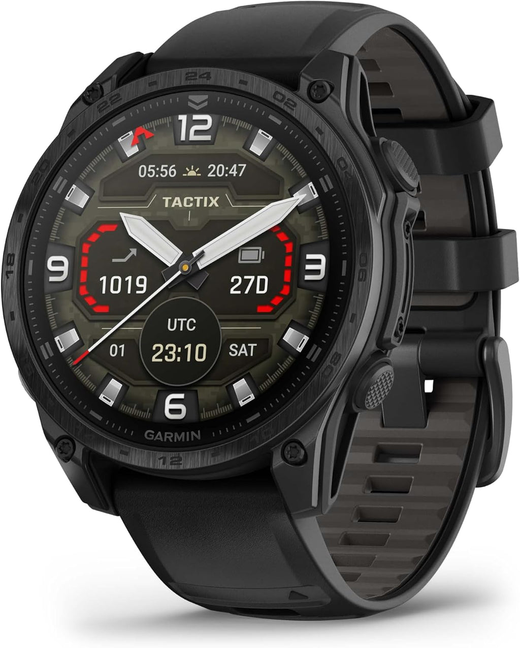 Garmin tactix® 8 47mm, AMOLED Display, Premium Tactical GPS Smartwatch, Includes Applied Ballistics Ultralight™ Solver, Renewed