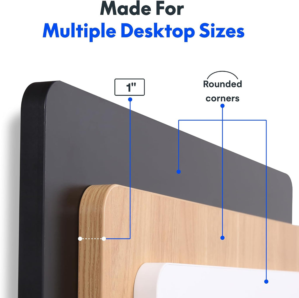 FLEXISPOT 40'x24' One-Piece Electric Standing Desk, 1' Thick Seamless Desktop for Home Office, Study & Multi-Monitor Setup, Black