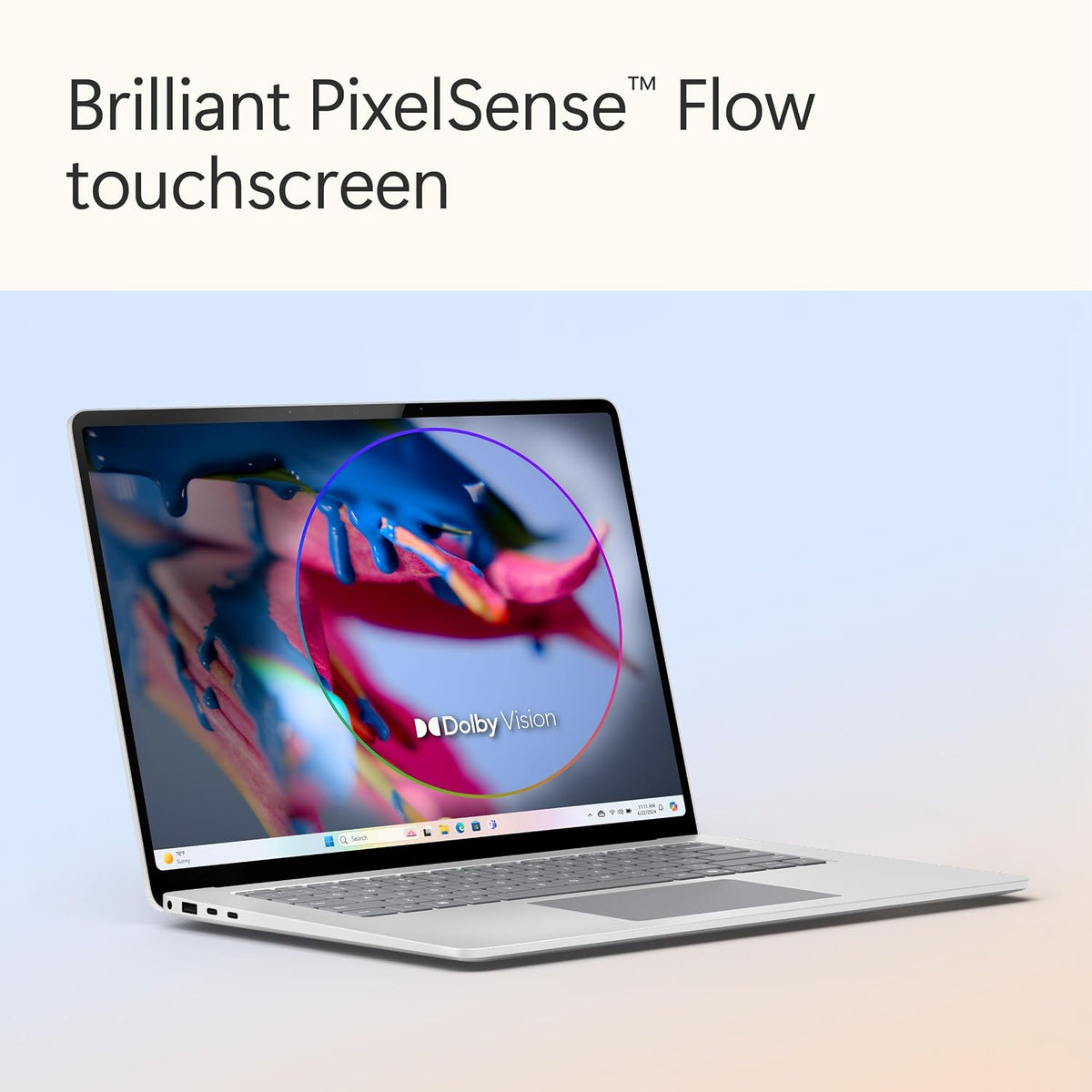Microsoft Surface Laptop (2024), Windows 11 Copilot+ PC, 15' Touchscreen Display, Snapdragon X Elite (12 core), 16GB RAM, 1TB SSD Storage, Platinum