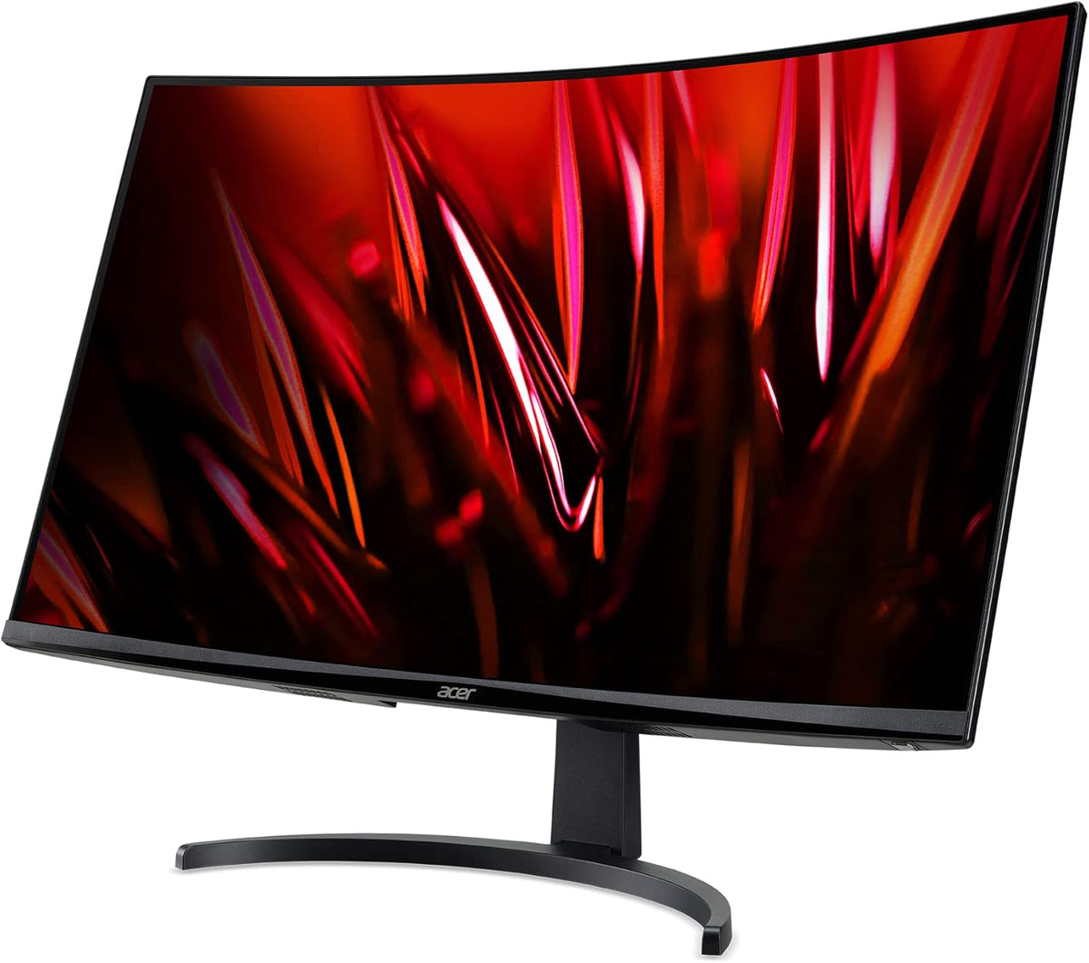 acer Nitro 31.5 Inch WQHD 2560 x 1440 1500R Curved Gaming Monitor | AMD FreeSync | Up to 180Hz Refresh | 1ms (VRB) | Tilt | One Display Port 1.4 & Two HDMI 2.0 | EDA323QU S3bmiiphx