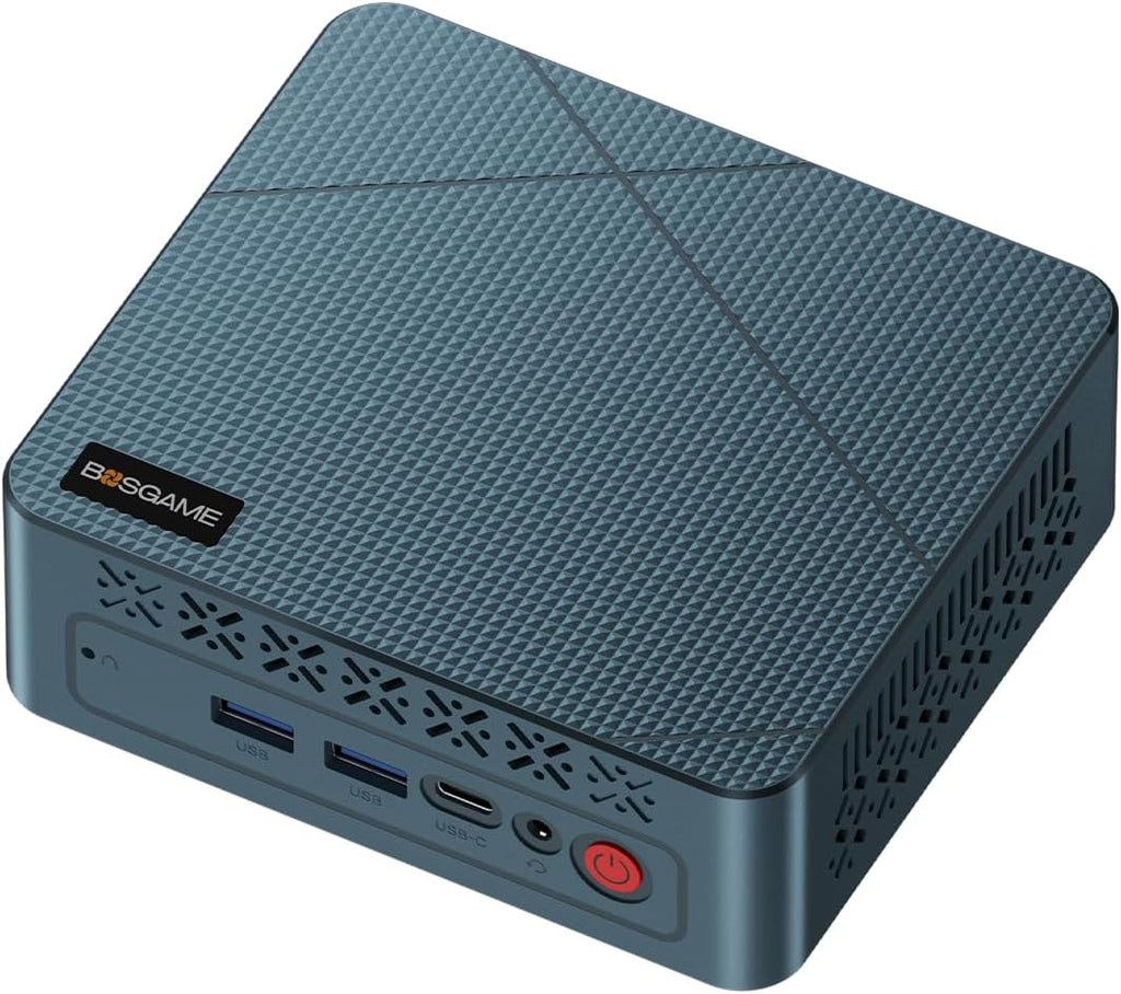 BOSGAME E2 Mini PC, AMD Ryzen 5 3550H (MAX 3.7GHz), 16GB DDR4 RAM, 512GB NVMe SSD, 11 Pro, Triple Display, WiFi 5/BT 5.2, Gigabit Ethernet, Mini Computer, Home & Work Office & Business