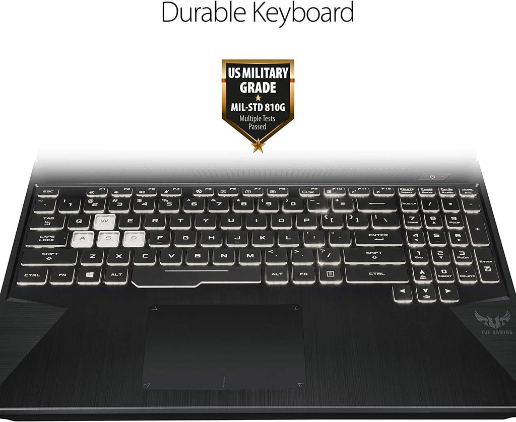 ASUS TUF 15.6' FHD Gaming Laptop Computer, AMD Ryzen 7 3750H Quad-Core (Beats i7-8565u), 8GB DDR4 RAM, 512GB PCIe SSD, NVIDIA GeForce GTX 1650 Max-Q 4GB, Windows 10