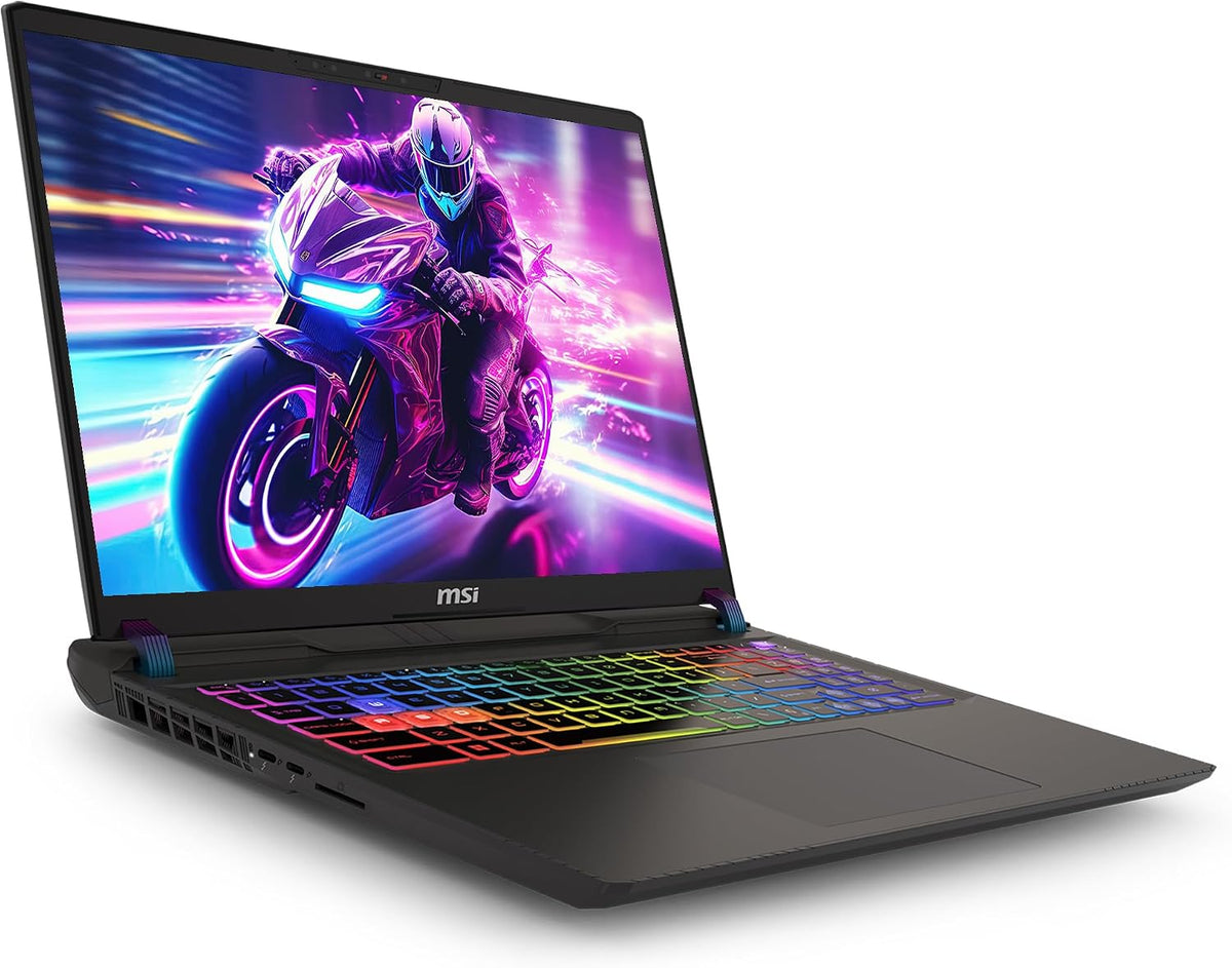 MSI Vector 16 HX AI 400 Gaming Laptop, Intel Ultra 9-275HX, 16 GB DDR5 RAM, 2 TB PCIe SSD, 16' WQXGA (2560x1600) 240Hz Display, Nvidia G-Force RTX 5080, RGB Backlit Keyboard, W11 Pro, Cosmo Gray