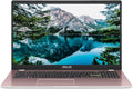 ASUS Lightweight 15.5' Full HD Laptop, Windows 11 Home OS, Intel Celeron Processor Up to 2.76GHz, 4GB LPDDR4, 128GB SSD, Backlit Keyboard, Rose Pink, Renewed