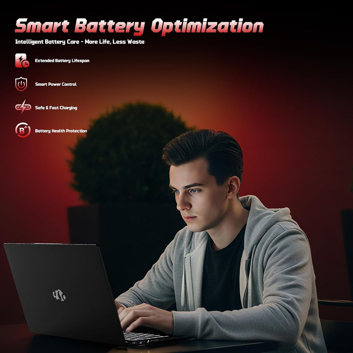 NIMO 15.6' IPS FHD-Student-Laptop, 4GB RAM 128GB SSD Intel N150(Beat to i3-10110U, 4 Cores Up to 3.6GHz) Computer with 65W Type-C, Fingerprint, Backlit Keyboard, Wi-Fi 6, BT5.2, 2 Years Warranty