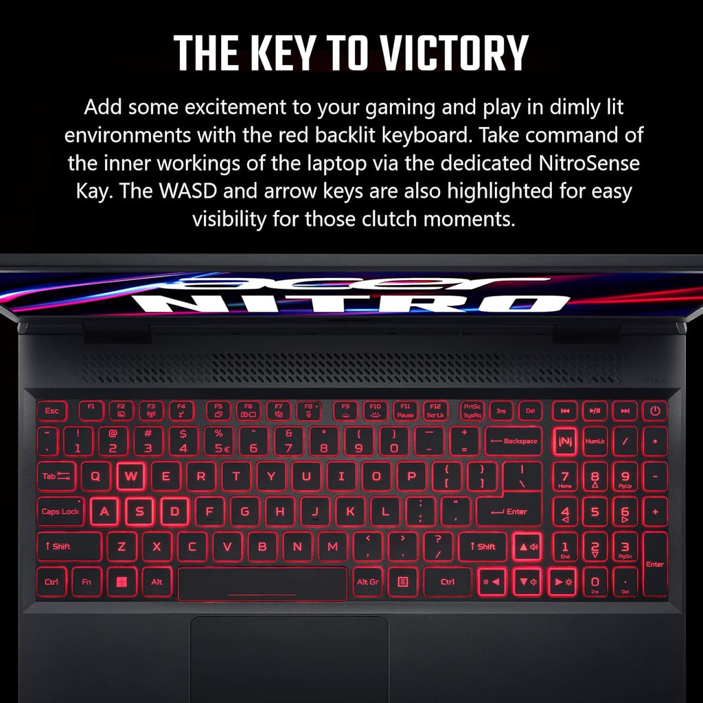 Acer Nitro 5 AN515-58-57Y8 Gaming Laptop | Intel Core i5-12500H | NVIDIA GeForce RTX 3050 Ti Laptop GPU | 15.6' FHD 144Hz IPS Display | 16GB DDR4 | 512GB Gen 4 SSD | Killer Wi-Fi 6 | Backlit Keyboard