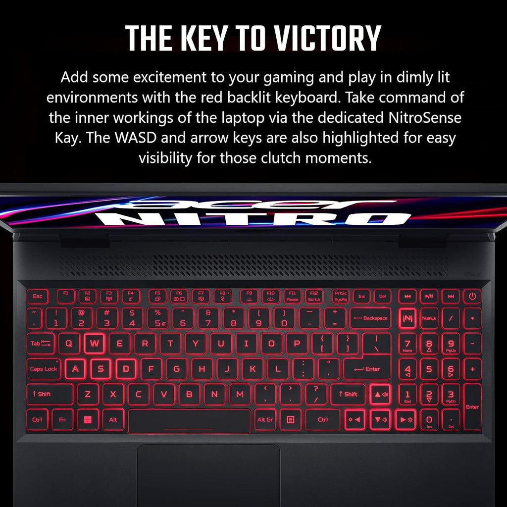 Acer Nitro 5 AN515-58-525P Gaming Laptop | Intel Core i5-12500H | NVIDIA GeForce RTX 3050 Laptop GPU | 15.6' FHD 144Hz IPS Display | 8GB DDR4 | 512GB PCIe Gen 4 SSD | Killer Wi-Fi 6 | Backlit Keyboard