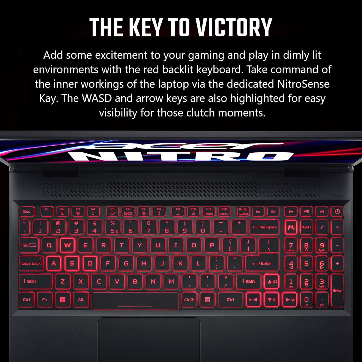 Acer Nitro 5 AN515-58-525P Gaming Laptop | Intel Core i5-12500H | NVIDIA GeForce RTX 3050 Laptop GPU | 15.6' FHD 144Hz IPS Display | 8GB DDR4 | 512GB PCIe Gen 4 SSD | Killer Wi-Fi 6 | Backlit Keyboard