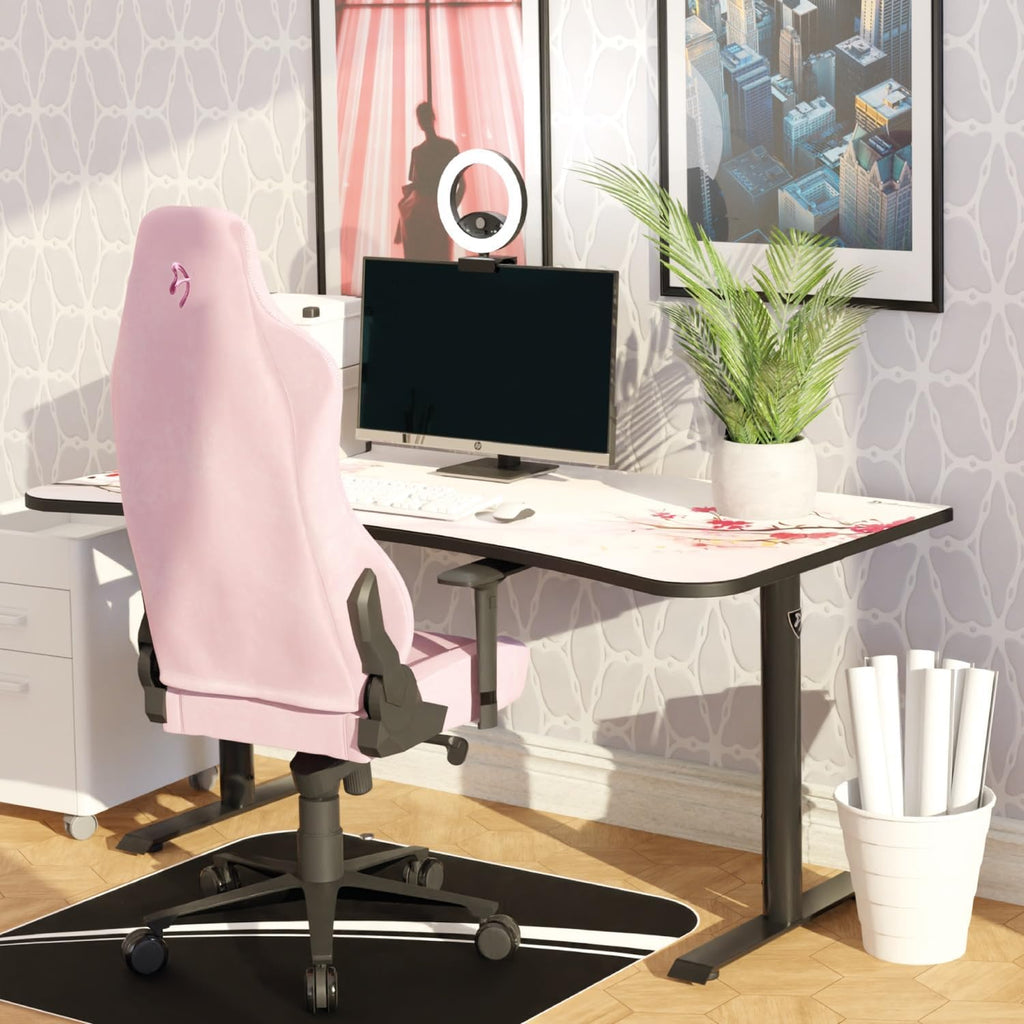 Arozzi Arena Gaming Desk Mat, Full Surface Custom Desk Pad, Interchangeable, Water Resistant & Washable Computer Desk Mouse Pad with Stitched Edges (D049)