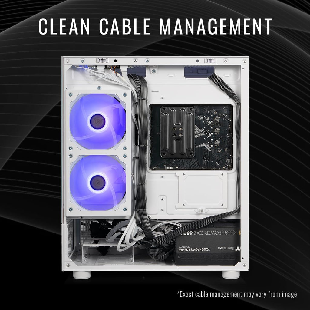 Thermaltake LCGS View 8760TS-170 Gaming Desktop (AMD Ryzen™ 7 8700F, ToughRam 32GB DDR5 6000MT/s RGB Memory, NVIDIA GeForce® RTX 5060 Ti 8G, 1TB NVMe M.2, WiFi, Windows 11) V17S-B850-56T-LCS