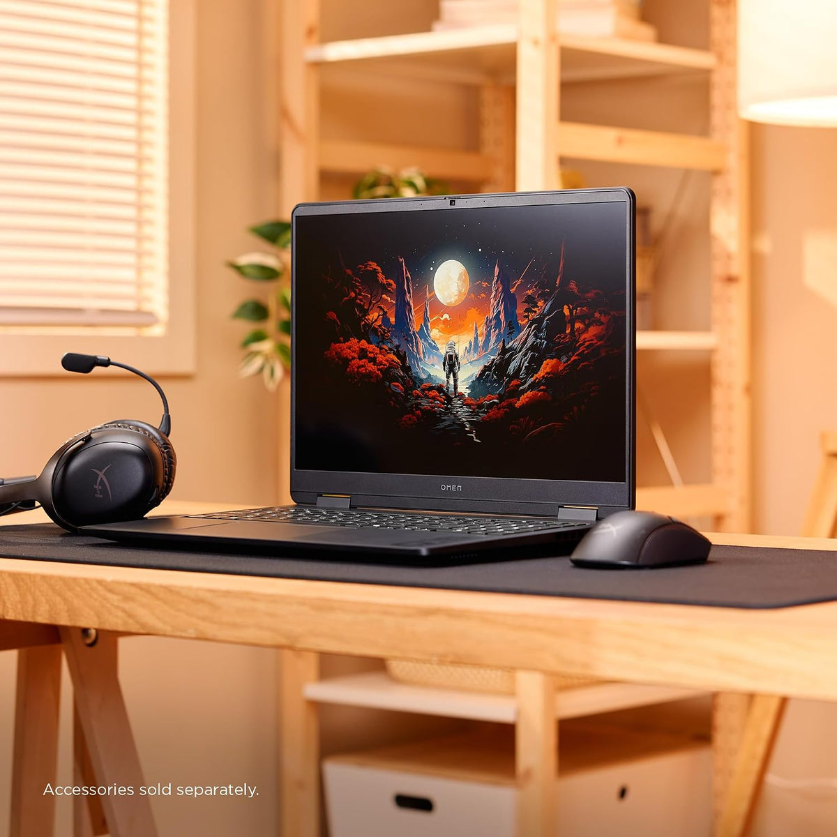 HP OMEN 16 inch Slim Gaming Laptop, 2K 165Hz Display, Intel Core Ultra 7-255H, 16 GB RAM, 512 GB SSD, NVIDIA GeForce RTX 5060 GPU (8 GB Dedicated), Windows 11 Home, Shadow Black, 16-an0000nr