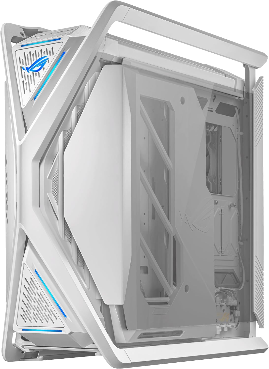 ASUS ROG Hyperion GR701 White EATX Full-Tower Gaming Case, High Airflow Design, Tool-Free Side Panels, Pre-Installed 4x140mm Fans, Supports 420mm Radiators, Built-in GPU Holder, Front USB-C