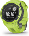 Garmin Instinct 2, Rugged GPS Outdoor Watch, Multi-GNSS Support, Tracback Routing, Electric Lime (Renewed)