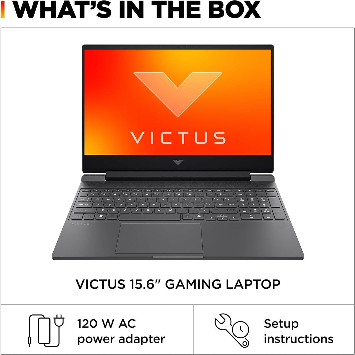 HP Victus 15.6 inch Gaming Laptop, 13th Generation Intel Core i5-13420H, 8 GB RAM, 512 GB SSD, NVIDIA GeForce RTX 2050 GPU (4 GB), Windows 11 Home, Mica Silver, 15-fa2500nr