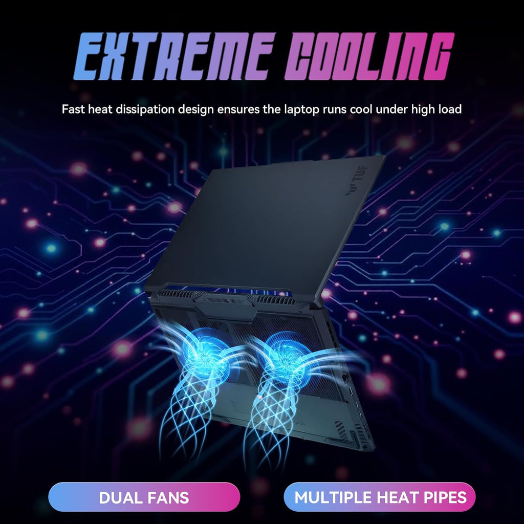ASUS TUF A16 16' FHD 165Hz Gaming Laptop - AMD Ryzen 7 7735HS, Radeon RX 7700S, 16GB DDR5, 1TB SSD, RGB Backlit KB, Wi-Fi 6, Win11 Pro - Off Black (w/Accessories)