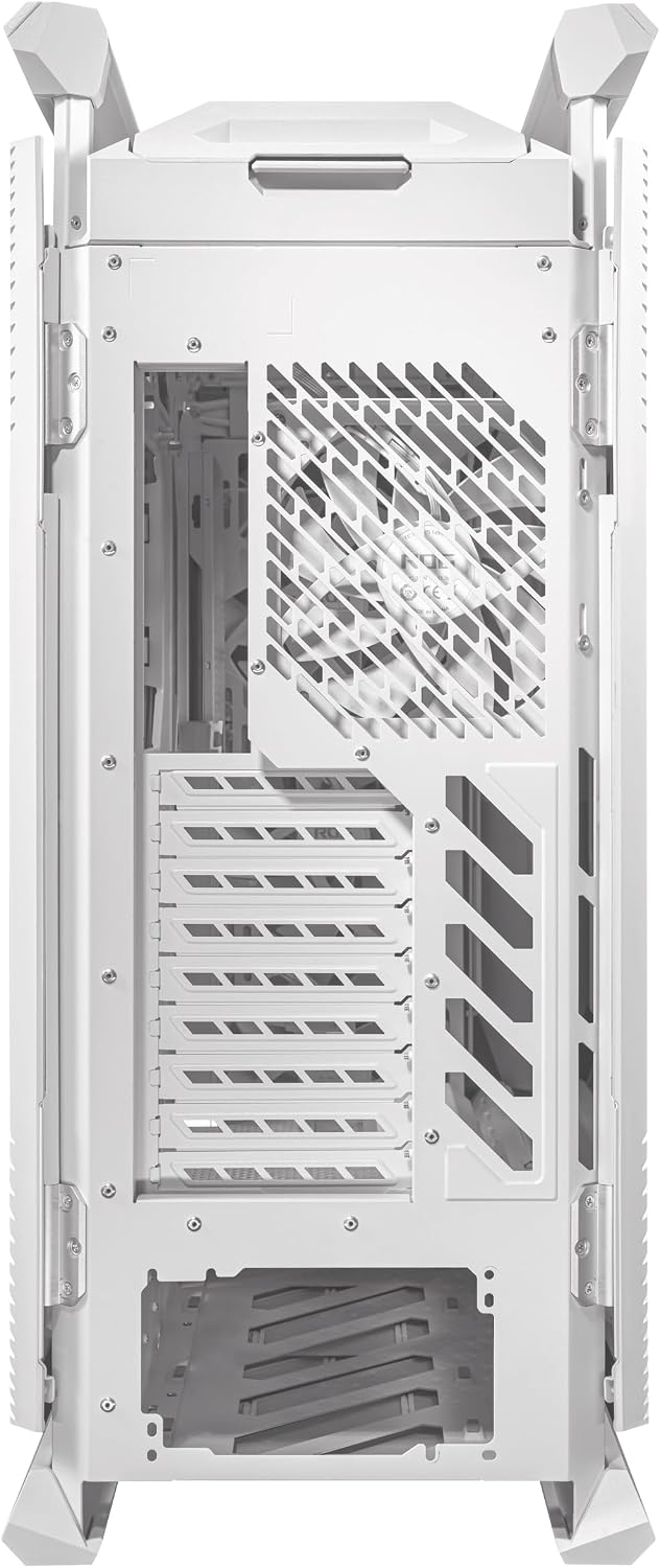 ASUS ROG Hyperion GR701 White EATX Full-Tower Gaming Case, High Airflow Design, Tool-Free Side Panels, Pre-Installed 4x140mm Fans, Supports 420mm Radiators, Built-in GPU Holder, Front USB-C