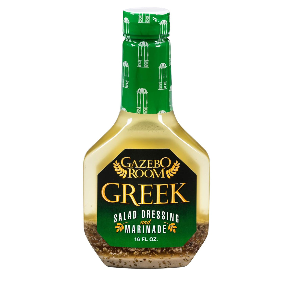 Gazebo Room Greek Salad Dressing and Marinade 16 oz (12 Pack)