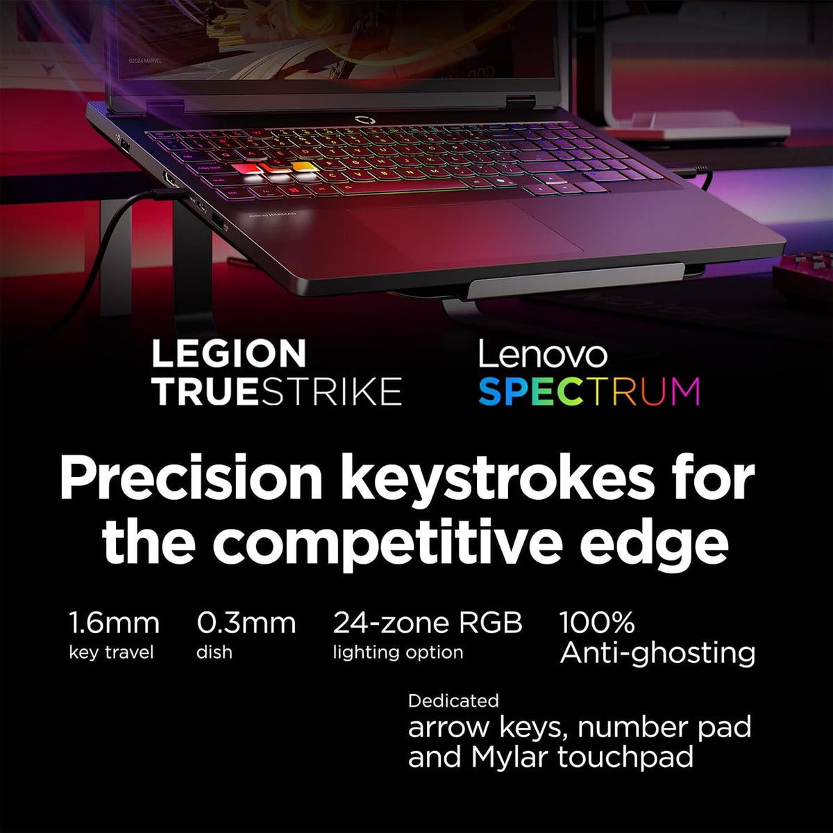 Lenovo Legion 5i 16' Gaming Laptop, WQXGA 240Hz Display, Intel Core Ultra 9-275HX, NVIDIA GeForce RTX 5060, 64GB RAM, 2TB SSD, Wi-Fi 7, RGB Backlit, Win 11 Home, w/Mytrix Accessory Lifetime Office