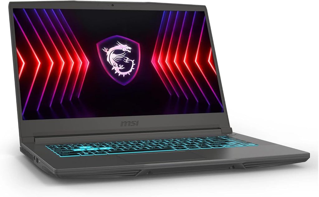 msi Thin 15.6 inch FHD 144Hz Gaming Laptop, AMD Ryzen 5 7535HS, 16GB RAM, 512GB SSD, NVIDIA GeForce RTX 4050, Webcam, Backlit Keyboard, Gray, Windows 11 Home