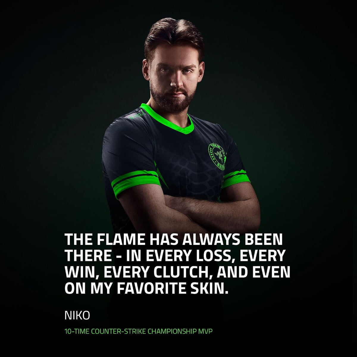 Razer BlackShark V3 Pro Wireless ANC Gaming Headset for PC: Full Band Mic - 50mm Driver - 2.4 GHz, Bluetooth, USB, 3.5mm - Works with PC, Mac, PS5, Nintendo Switch - Long Battery Life - Niko Edition