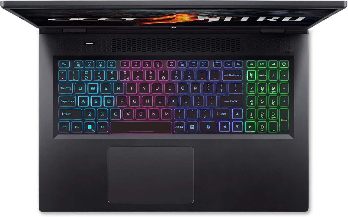 acer Nitro 17 Gaming Laptop | Intel Core i5-14450HX | NVIDIA GeForce RTX 4050 Laptop GPU | 17.3' FHD IPS 165Hz G-SYNC Display | 16GB DDR5 | 512GB Gen 4 SSD | Killer Wi-Fi 6E | AN17-72-56FS