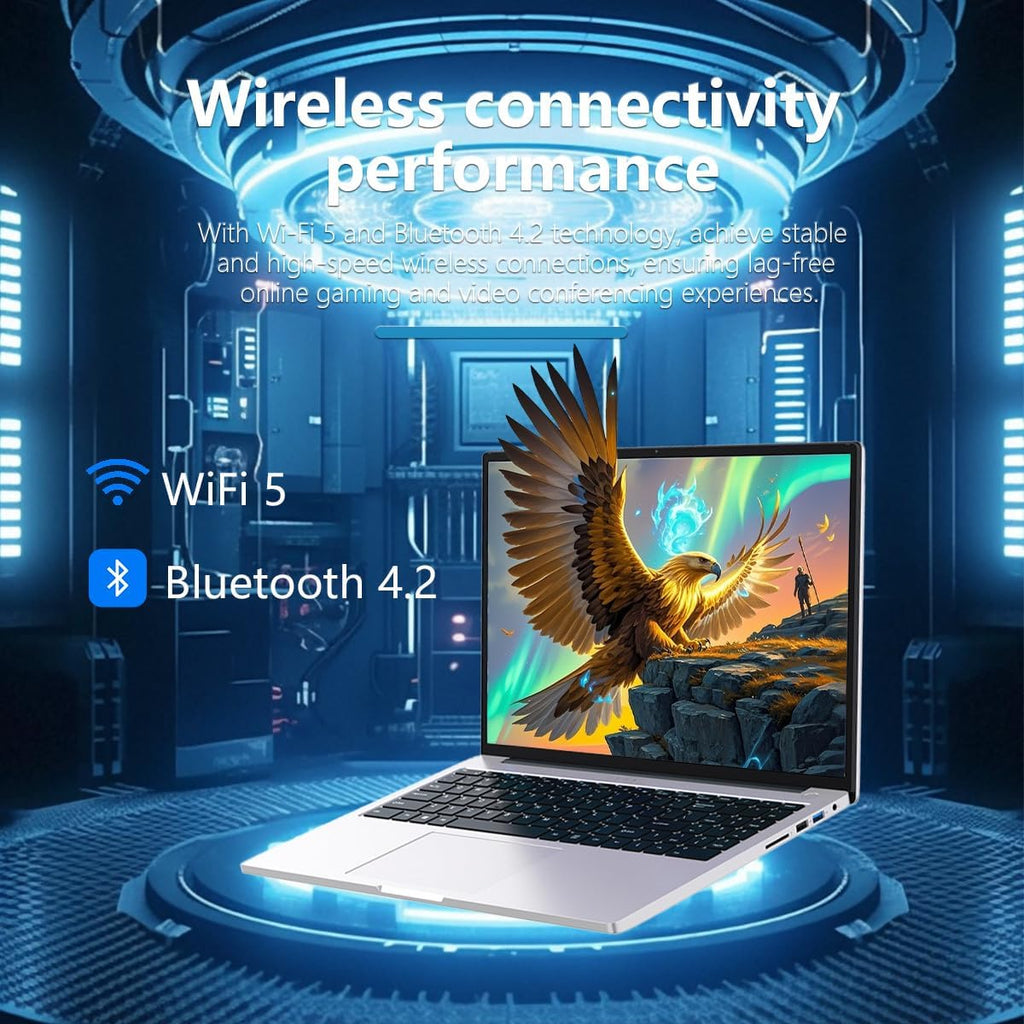ZOLWAYTAC Gaming Laptop 16' Ultra-Slim-Intel Core i5(Up to 3.5GHz),12GB DDR4+512GB SSD,1920x1200 IPS 16:10 Display,WiF& BT,HDMI/Type-C,Aluminum Body for Working&Playing,Suited for Light Gaming,Silver
