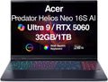 Acer Predator Helios Neo 16 AI Gaming Laptop | 16' WQXGA 240Hz | Intel Core Ultra 9 275HX | NVIDIA GeForce RTX 5060 | 32GB | 1TB | Win 11