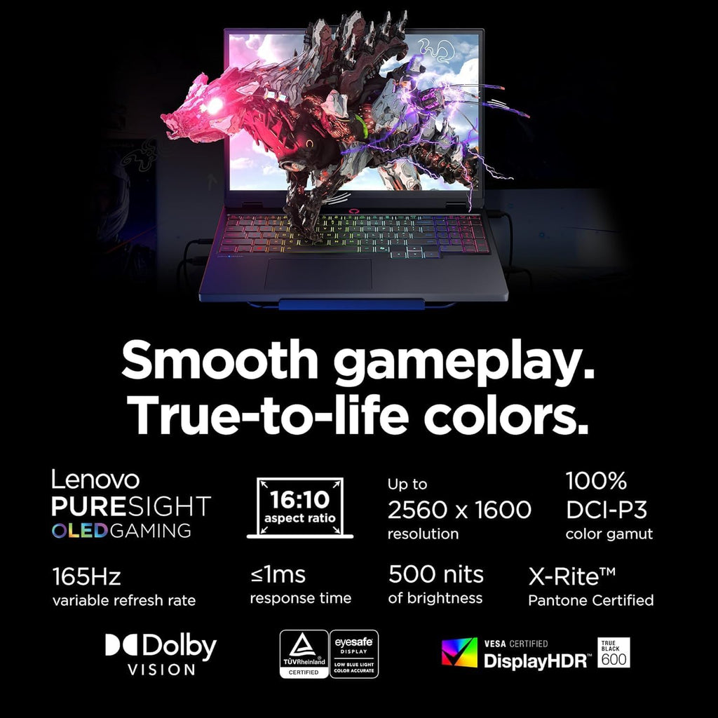Lenovo Legion 5i – Gaming Laptop - Intel® Core™ i7-14700HX - 15' 2.5K WQXGA PureSight OLED Display–165Hz Refresh Rate–NVIDIA® GeForce RTX™ 5070 – 16 GB Memory – 1 TB Storage – 3 Months of PC GamePass