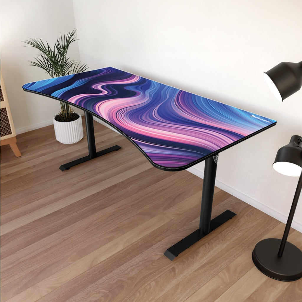 Arozzi Arena Gaming Desk Mat, Full Surface Custom Desk Pad, Interchangeable, Water Resistant & Washable Computer Desk Mouse Pad with Stitched Edges (D029)