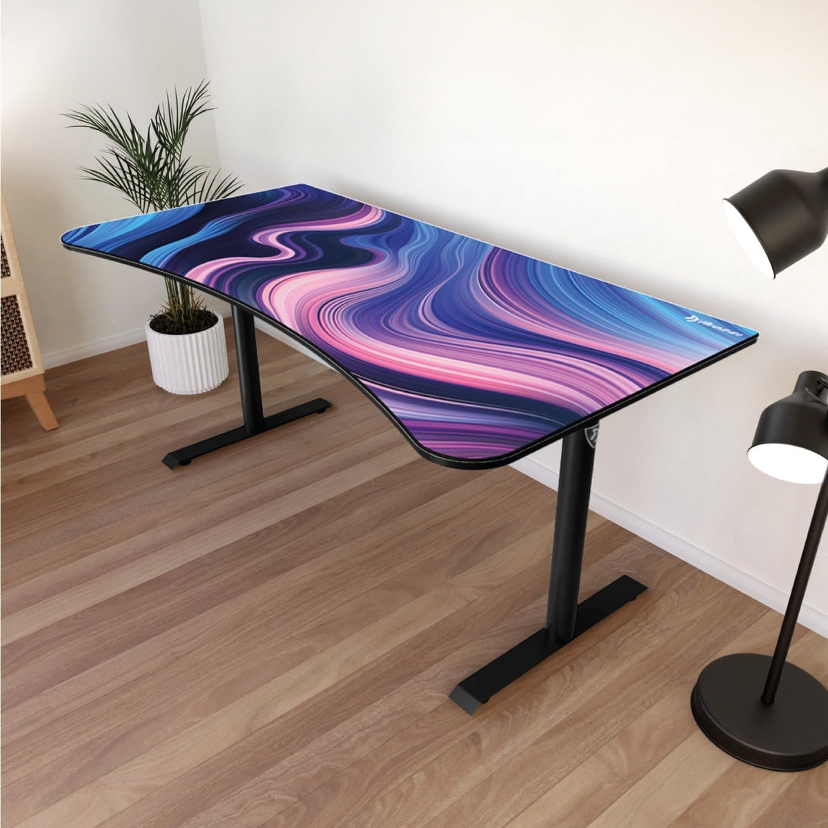 Arozzi Arena Gaming Desk Mat, Full Surface Custom Desk Pad, Interchangeable, Water Resistant & Washable Computer Desk Mouse Pad with Stitched Edges (D029)