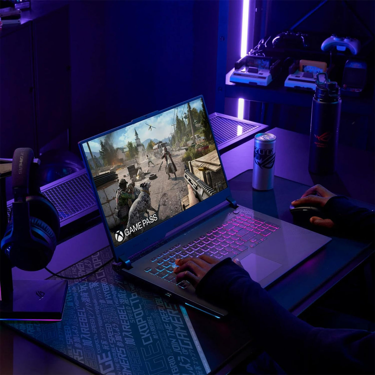 ASUS ROG Strix G17 17.3' FHD 144Hz Gaming Laptop AMD Ryzen 9-7845HX NVIDIA GeForce RTX 4070 16GB DDR5 1TB SSD Eclipse Gray (2024)