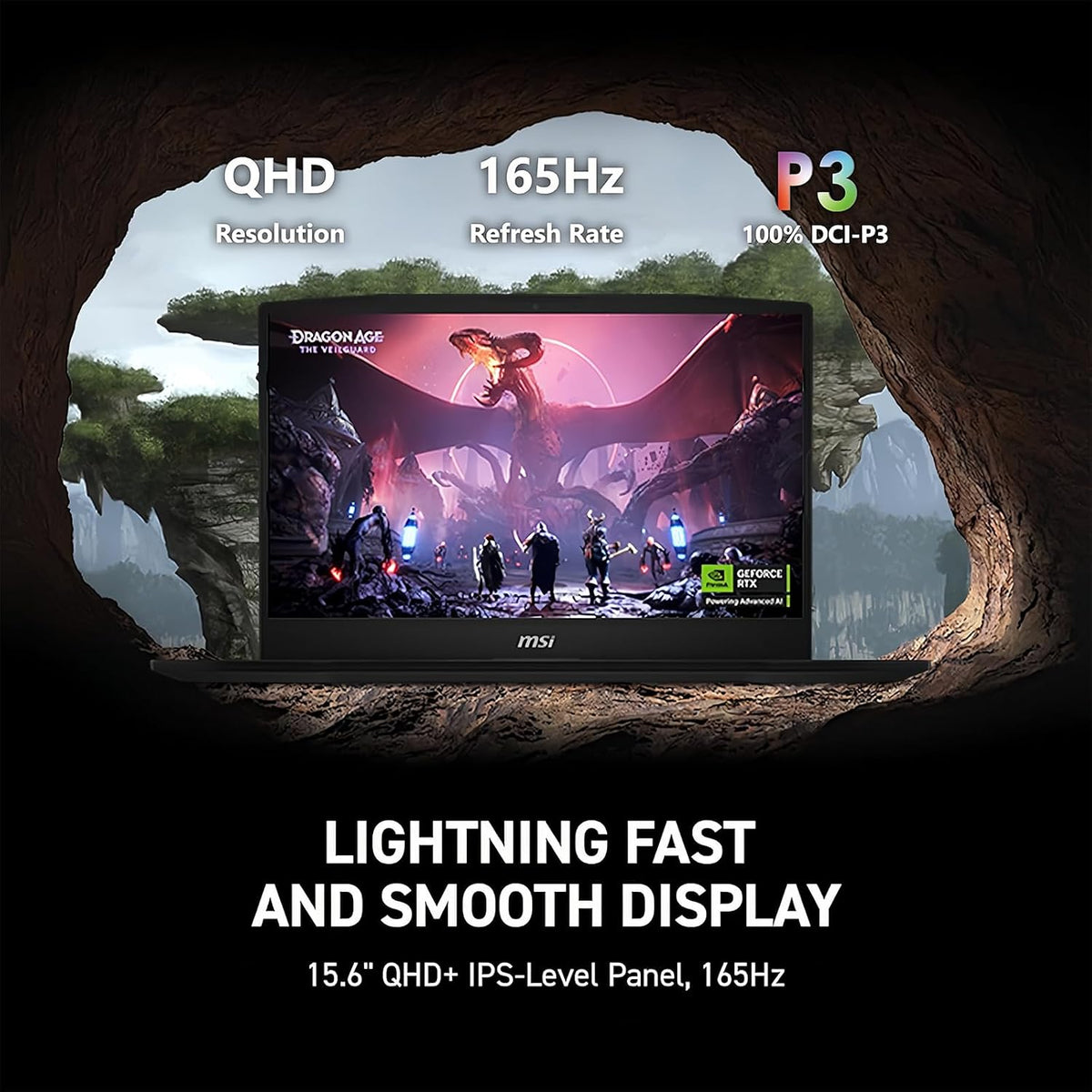 msi Katana 15 15.6' 165Hz QHD Gaming Laptop: Intel Core i7-14650HX, NVIDIA Geforce RTX 5070-Window 11-W/Mouse Pad (32GB RAM | 2TB PCIE SSD)